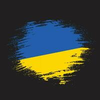 Professional hand paint Ukraine flag vector