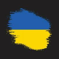 Graphic Brush stroke Ukraine flag vector