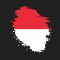 Splash texture effect Indonesia flag vector