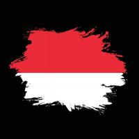 New vintage splash Indonesia flag vector