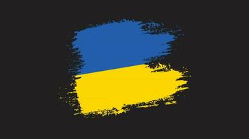 Professional paint streak Ukraine flag vector