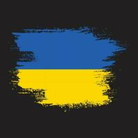 Colorful abstract Ukraine flag design vector