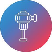 Tube Expander Line Gradient Circle Background Icon vector