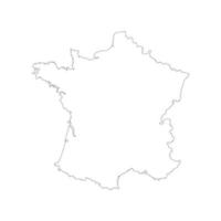 vector de mapa de francia