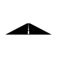 road icon with dotted line vector