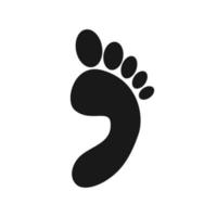 human footprint logo vektor vector