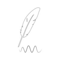 Writing Quill Feather Pen Vector