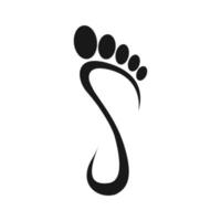 human footprint logo vektor vector