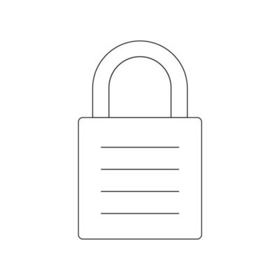 padlock icon vektor