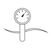 simple hydrometer logo illustration design vector