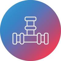 Pipeline Line Gradient Circle Background Icon vector