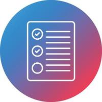 Quota Line Gradient Circle Background Icon vector