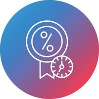 Special Offer Line Gradient Circle Background Icon vector