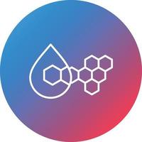 Nanotech Line Gradient Circle Background Icon vector