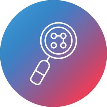 Pattern Recognition Line Gradient Circle Background Icon vector