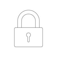 padlock icon vektor vector