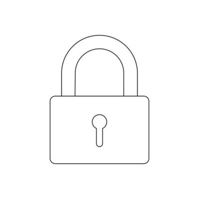 padlock icon vektor