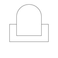 simple gate icon illustration design vector