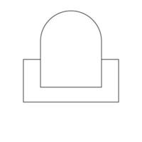 simple gate icon illustration design vector