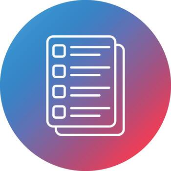 Copy Line Gradient Circle Background Icon vector