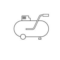 simple compressor icon vector