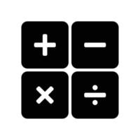 diseño de ilustración de icono de calculadora simple vector