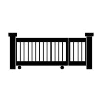 simple gate icon illustration design vector