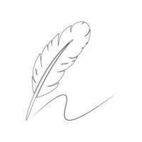 Writing Quill Feather Pen Vector