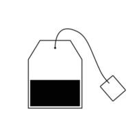 tea bag icon vector