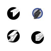 Steel product vector icon