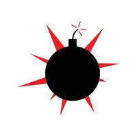 vector de icono de bomba simple