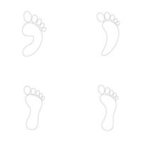 human footprint logo vektor vector