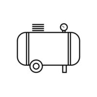 simple compressor icon vector