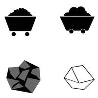 coal mining icon vector