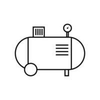 simple compressor icon vector