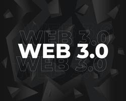 Web 3.0 decentralized internet, vector illustration