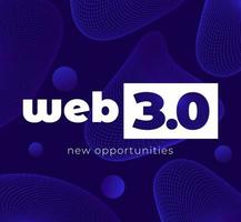 Web 3.0 or Web3 banner design vector