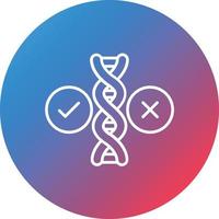 Bioethics Debate Line Gradient Circle Background Icon vector