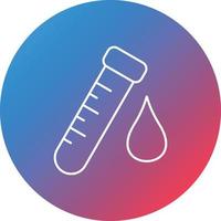 Blood Line Gradient Circle Background Icon vector