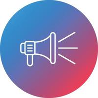Disclosure Line Gradient Circle Background Icon vector