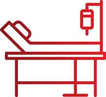 Stretcher Medical Equipment Vector Icon