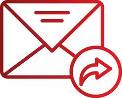 Mail Forward Vector Icon