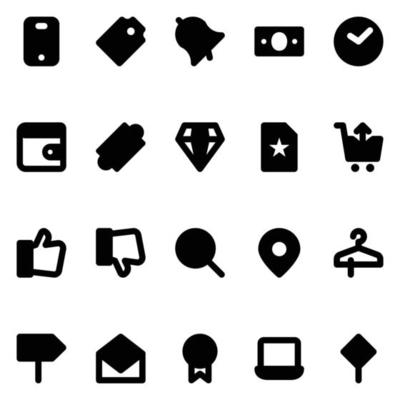 Glyph icons for Black friday.