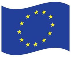 National flag of European union - Flat color icon. vector