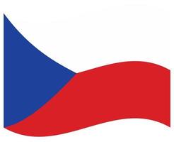 National flag of Czech Republic - Flat color icon. vector