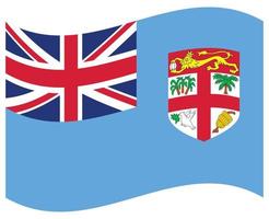 bandera nacional de fiyi - icono de color plano. vector
