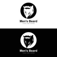 logo de barba, barbería vectorial, diseño para apariencia masculina, barbero, cabello, moda vector