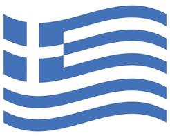 National flag of Greece - Flat color icon. vector