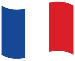National flag of France - Flat color icon. vector