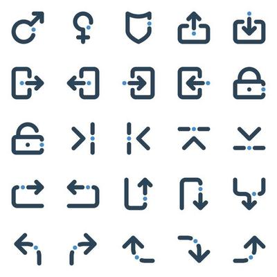 Bold line icons for Sign and Symbol.